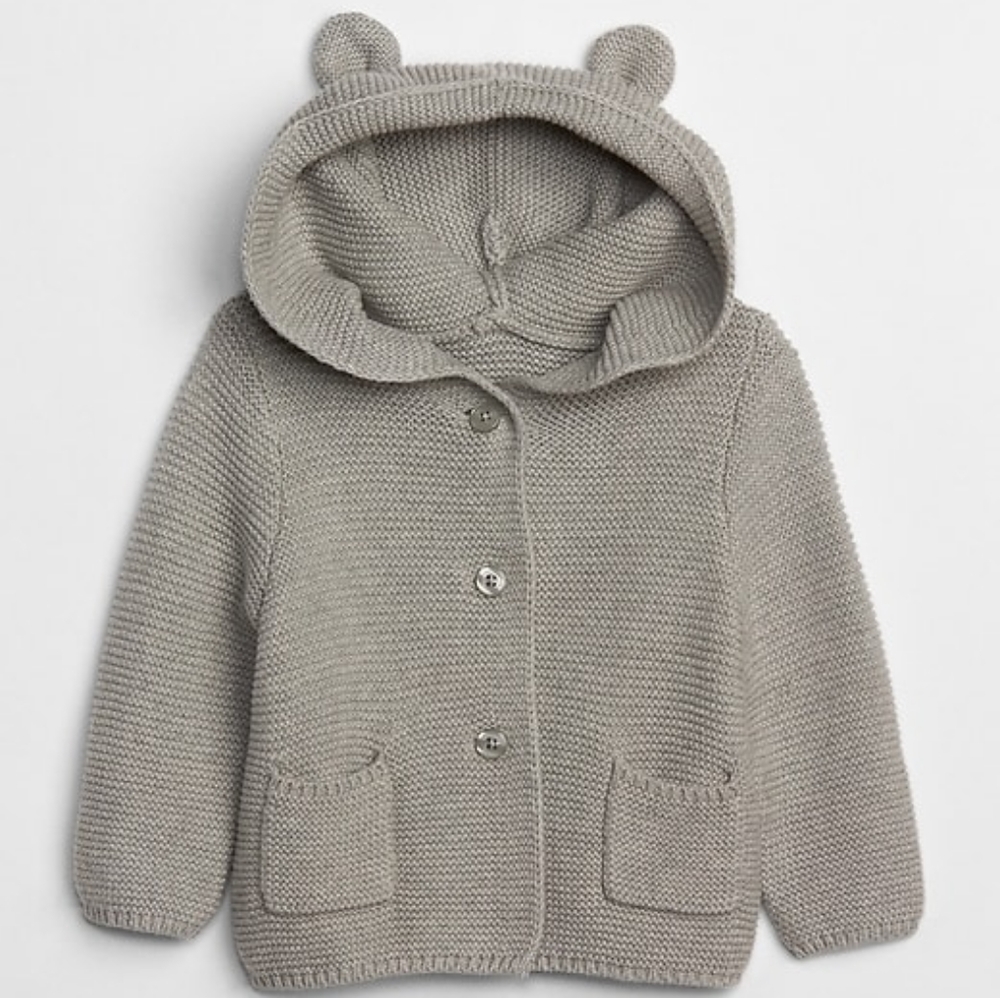Baby Gap Grey Sweater Jacket 3-6 months